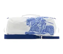 Mittelgroße Reisetasche mit Logo-Print - Weiß