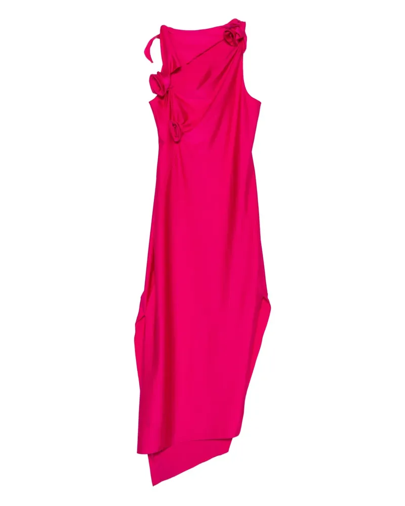 COPERNI Asymmetrisches Maxikleid mit Blumen - Rosa Rosa