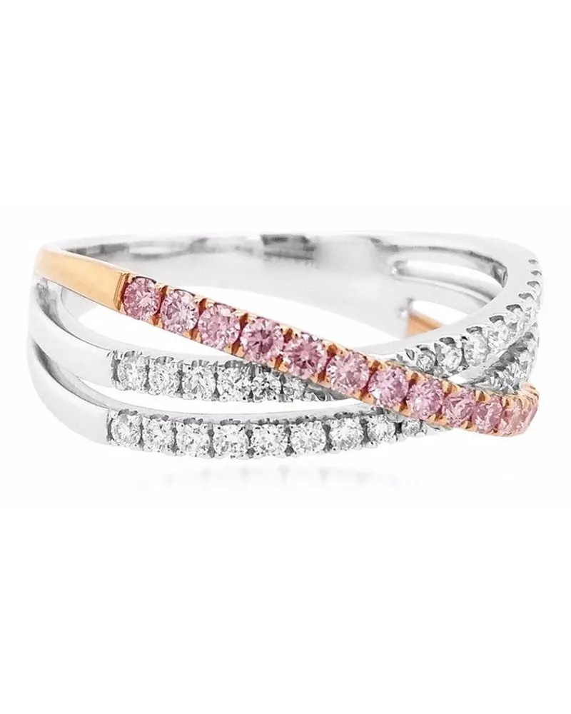 HYT Jewelry 18kt Weißgoldring mit Diamanten - Silber Silber
