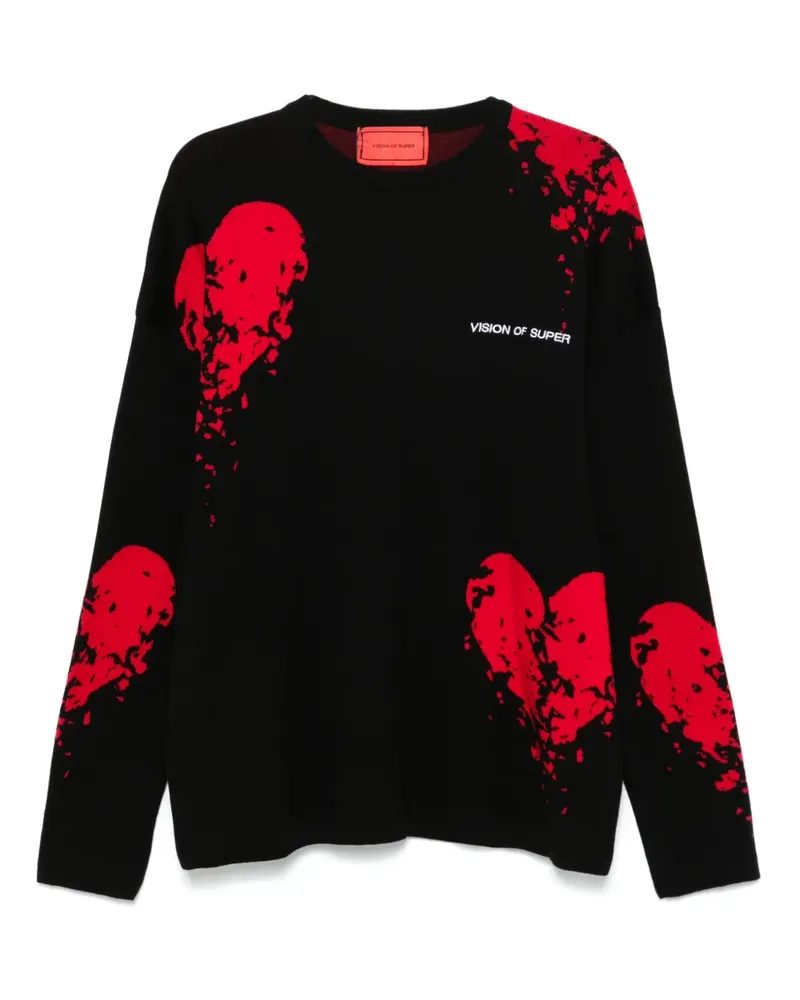 Vision Of Super Pullover mit Logo-Stickerei - Schwarz Schwarz