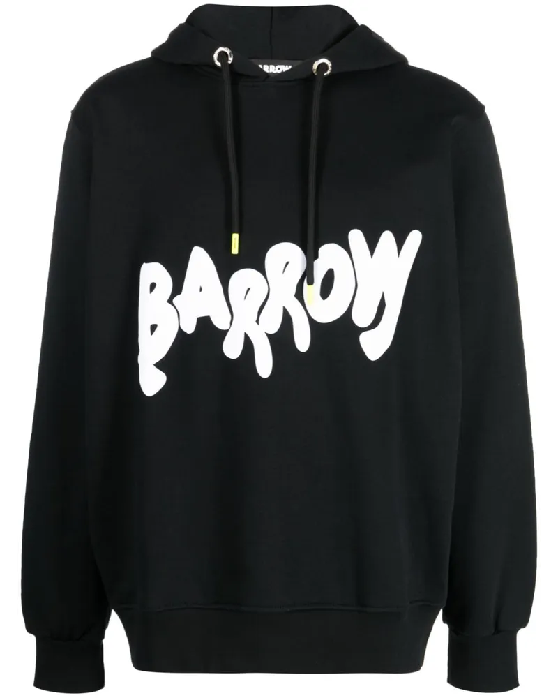 BARROW Hoodie mit Logo-Print Schwarz