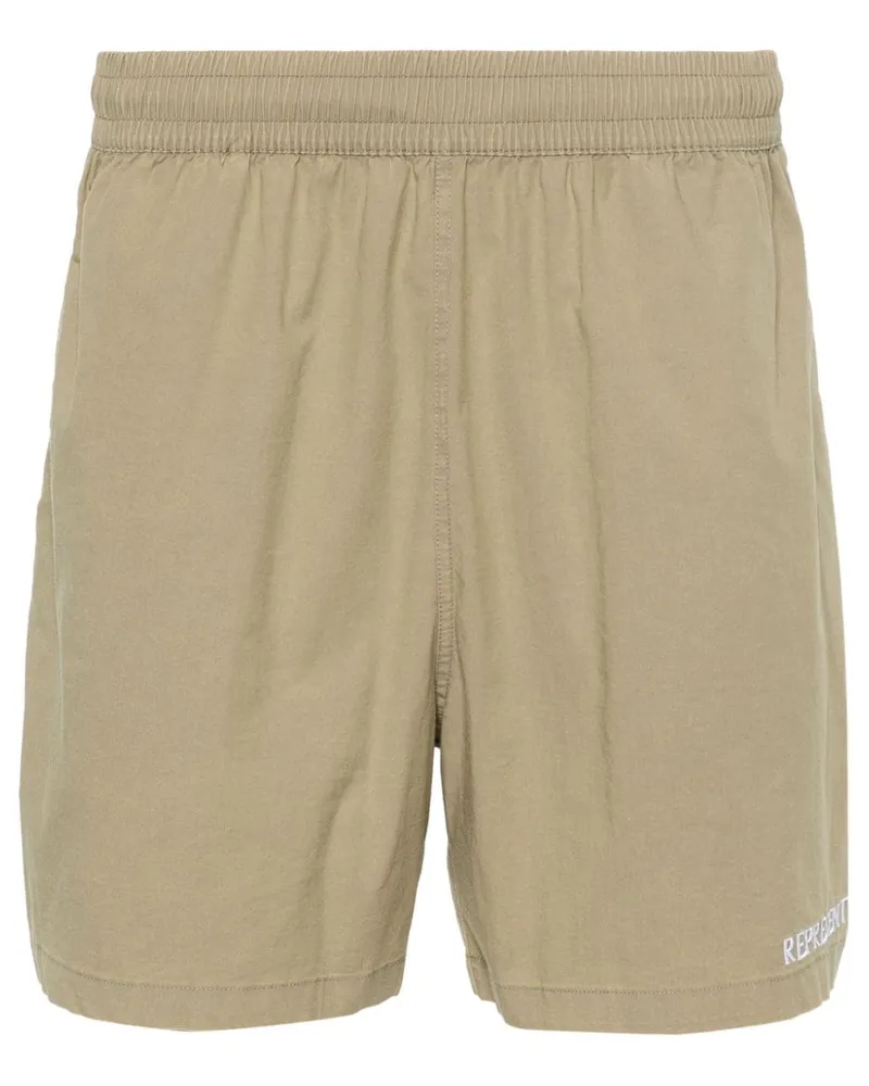 REPRESENT Joggingshorts mit Logo-Stickerei - Grün Grün