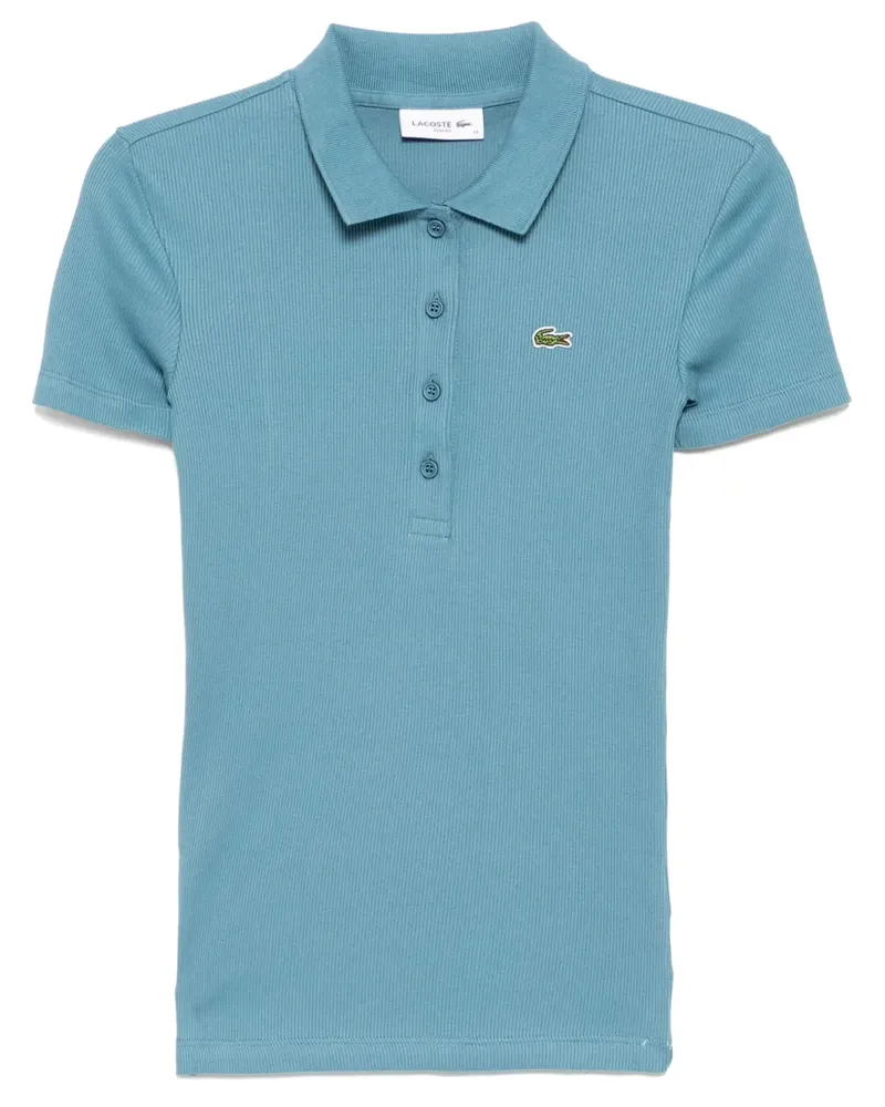 Lacoste Geripptes Poloshirt - Blau Blau