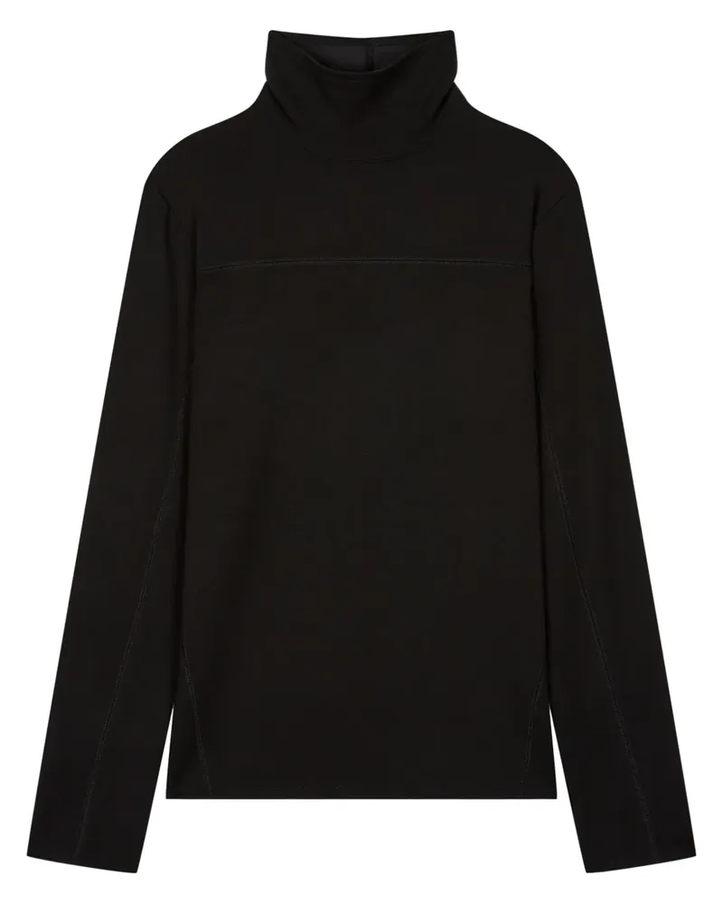 STUDIO TOMBOY Langarmshirt mit Rollkragen - Schwarz Schwarz