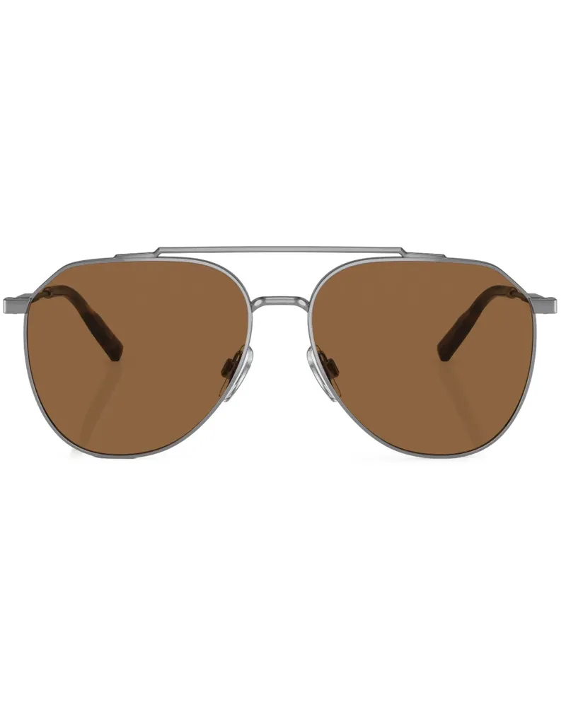 Dolce & Gabbana Getönte Pilotenbrille - Grau Grau
