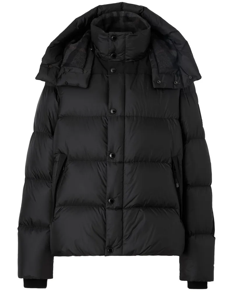 Burberry Gefütterte Jacke mit abnehmbaren Ärmeln - Schwarz Schwarz