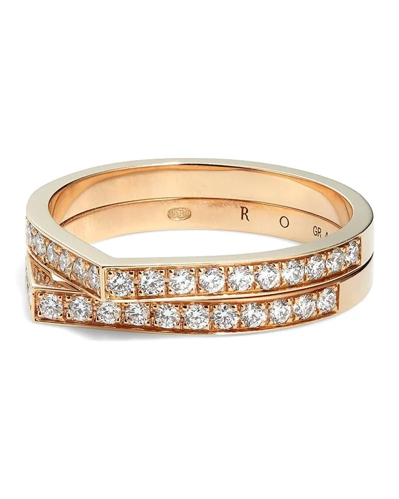 Repossi 18kt Antifer Rotgoldring mit Diamanten - Rosa Rosa