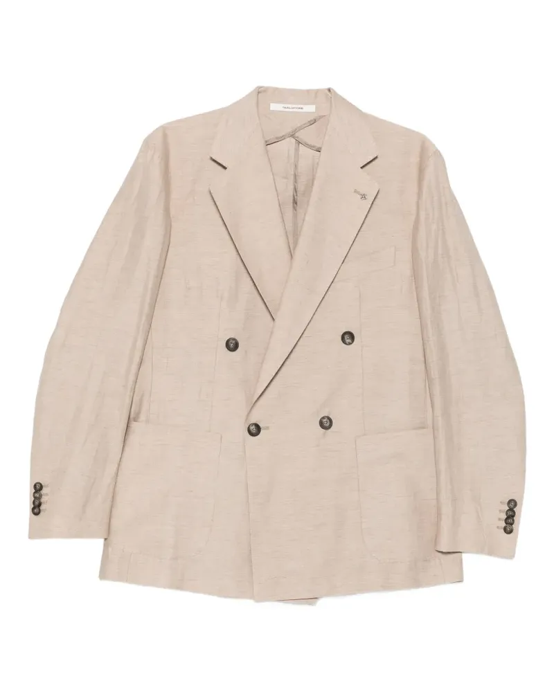 Tagliatore Norman double-breasted pleated suit - Nude Nude