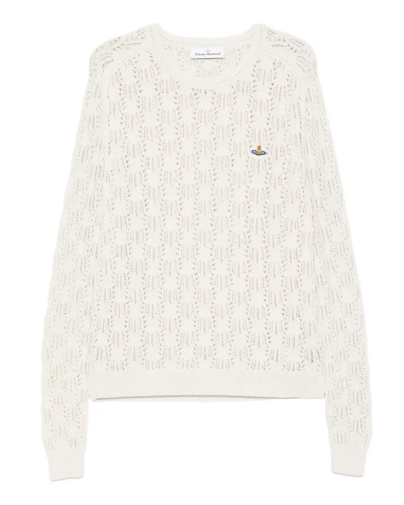 Vivienne Westwood logo-detail sweater - Nude Nude