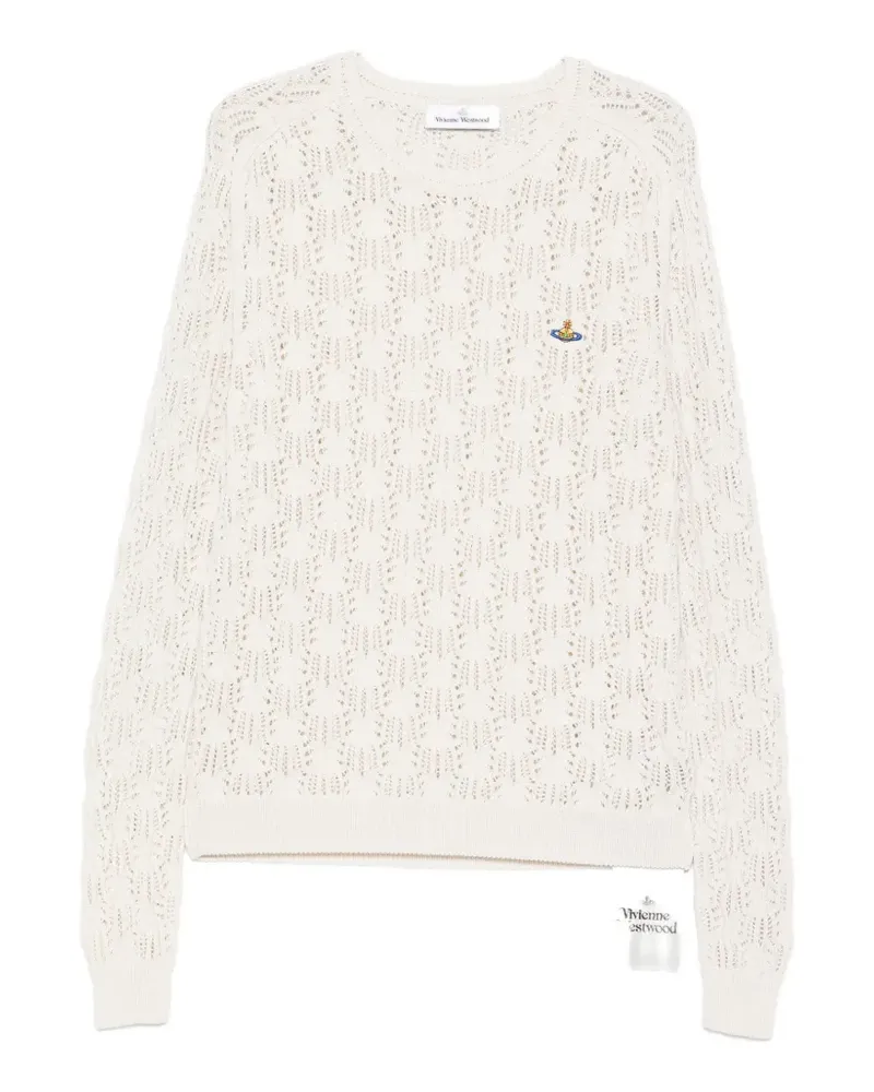 Vivienne Westwood logo-detail sweater - Nude Nude