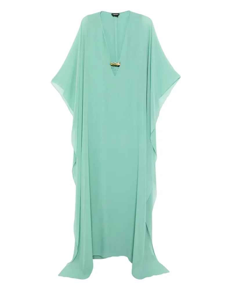 Tom Ford Kleid mit V-Ausschnitt - Grün Grün