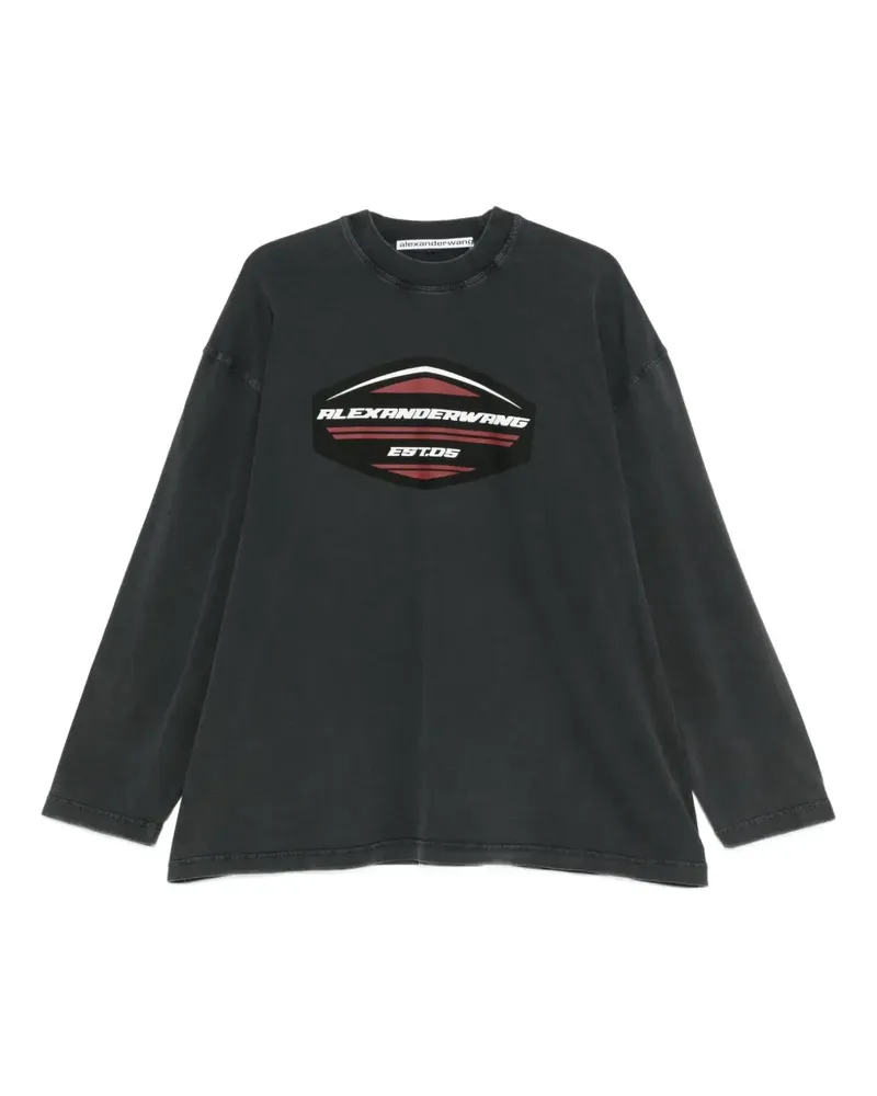 Alexander Wang Long-Sleeved Graphic jersey - Grau Grau