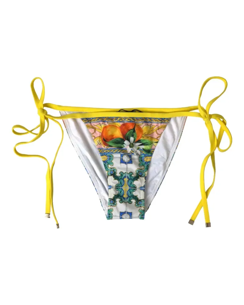 Dolce & Gabbana Shorts aus Seidensatin mit Spitzenbesatz - Weiß Weiß