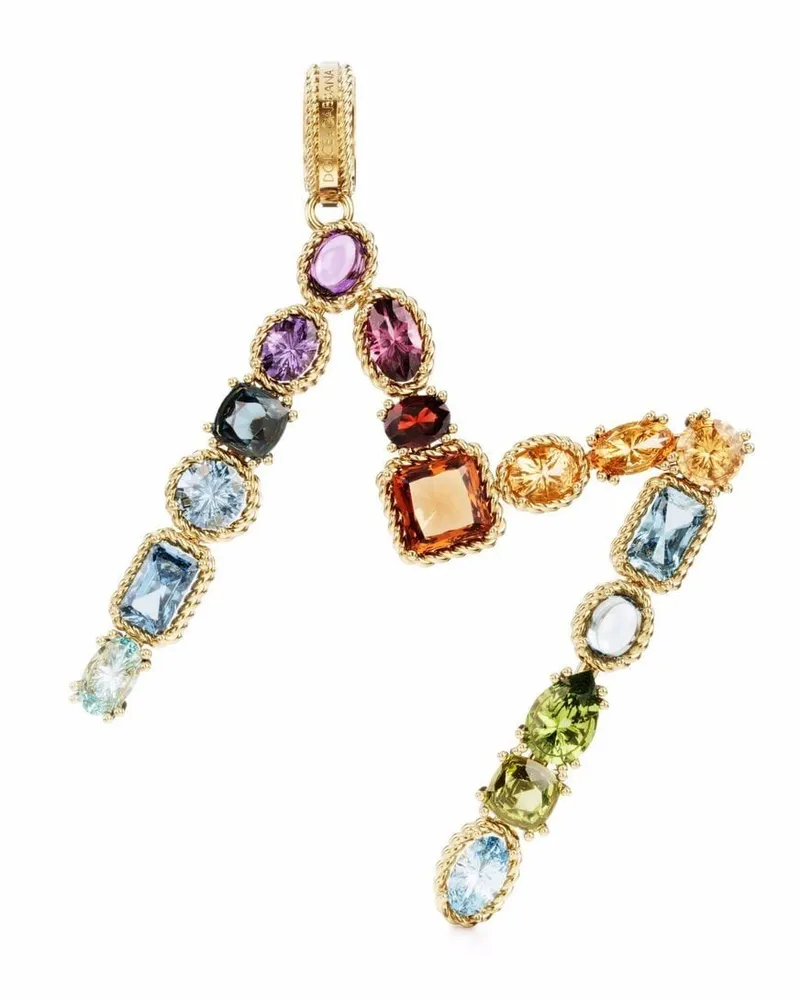Dolce & Gabbana 18kt Gelbgoldanhänger mit M-Initiale Gold