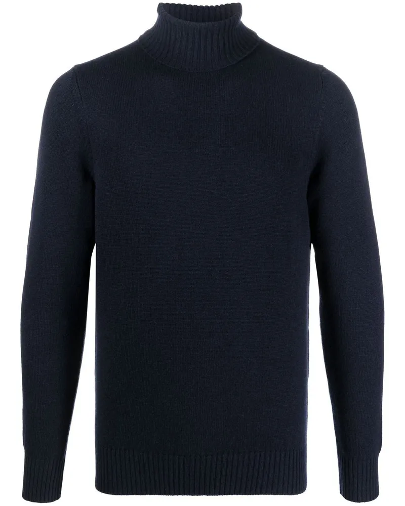 Drumohr  Kaschmirpullover mit Rollkragen - Blau Blau