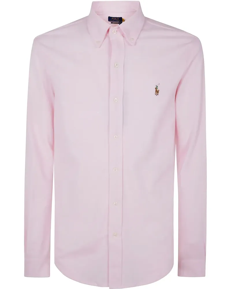 Ralph Lauren Hemd mit Polo Pony-Stickerei - Rosa Rosa