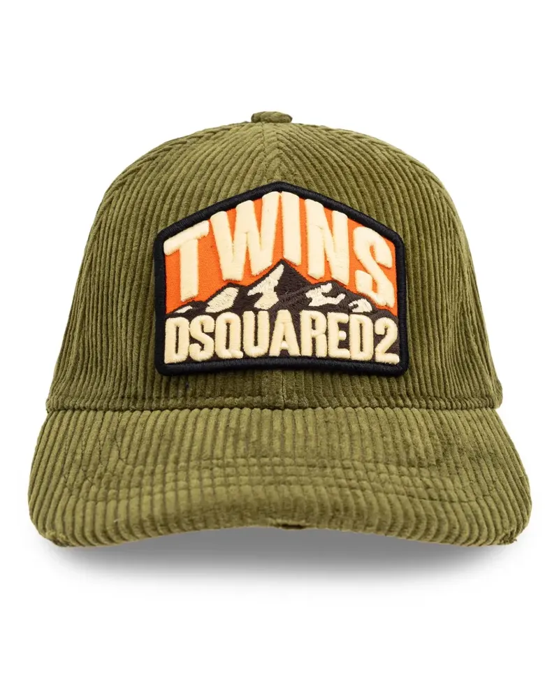 Dsquared2 Baseballkappe mit Logo-Applikation - Grün Grün
