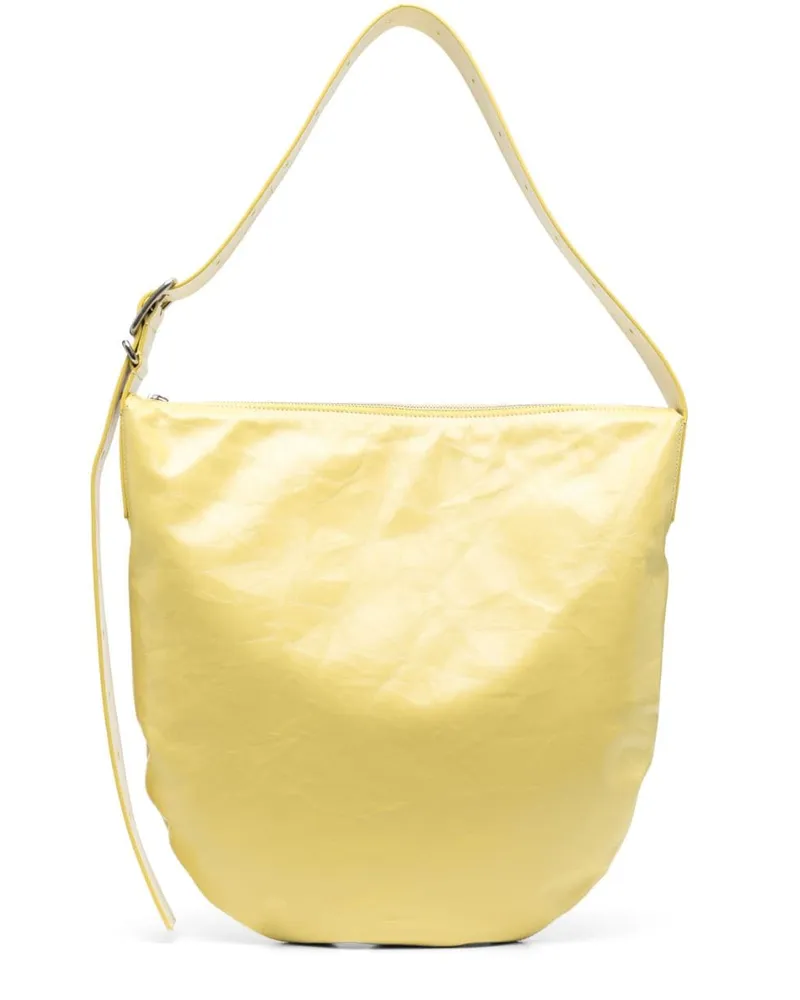 Jil Sander Handtasche mit poliertem Finish - Gelb Gelb