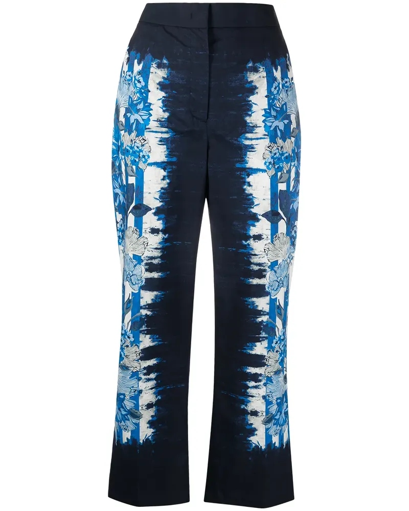 Alberta Ferretti Hose mit geometrischem Print - Blau Blau