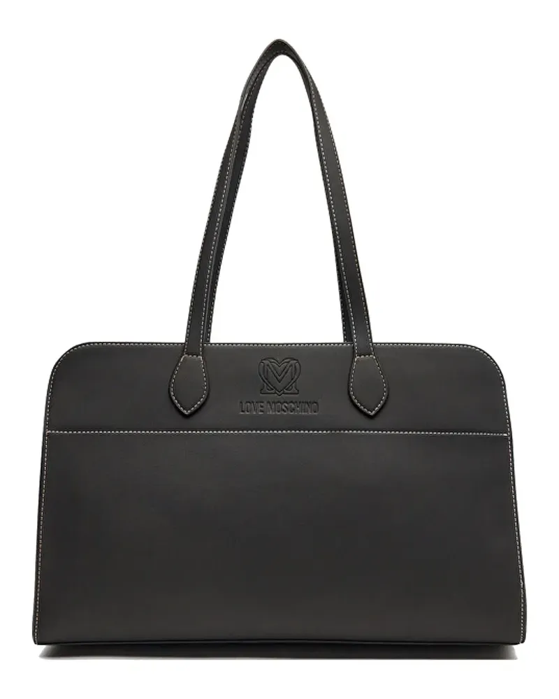Moschino logo tote bag - Schwarz Schwarz