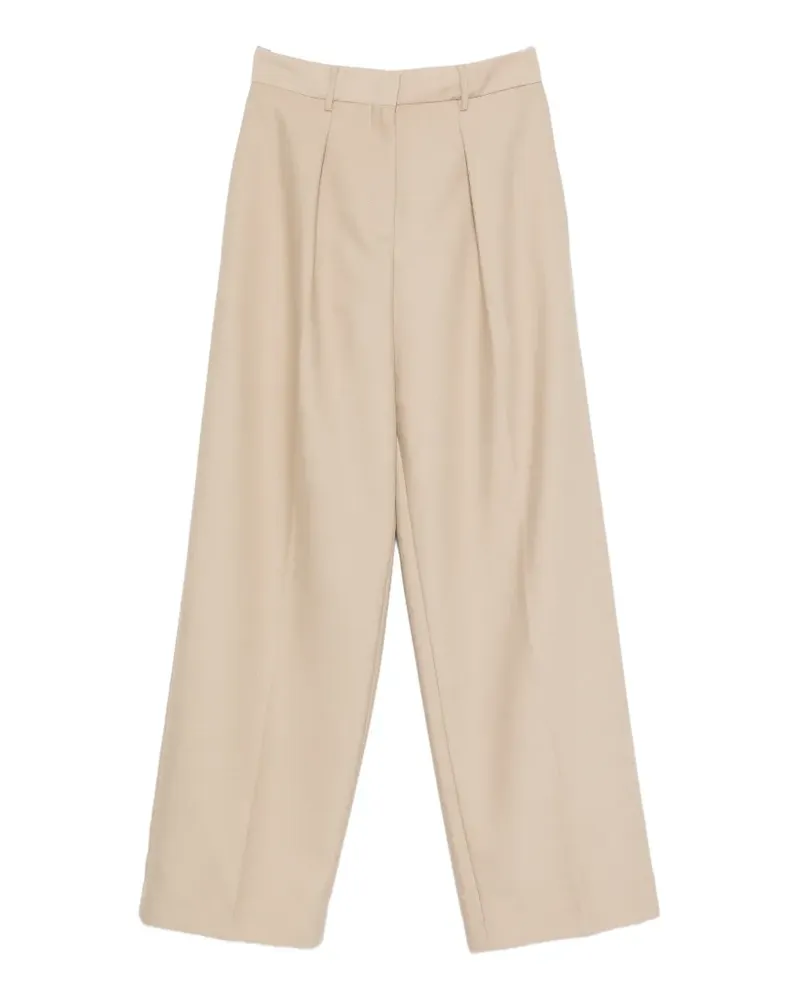 forte_forte Plissierte Hose - Nude Nude
