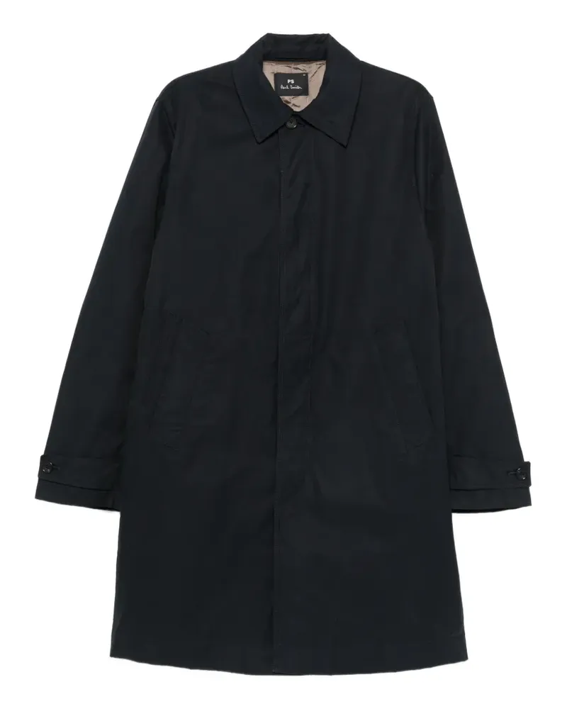 Paul Smith showerproof button-front coat - Blau Blau