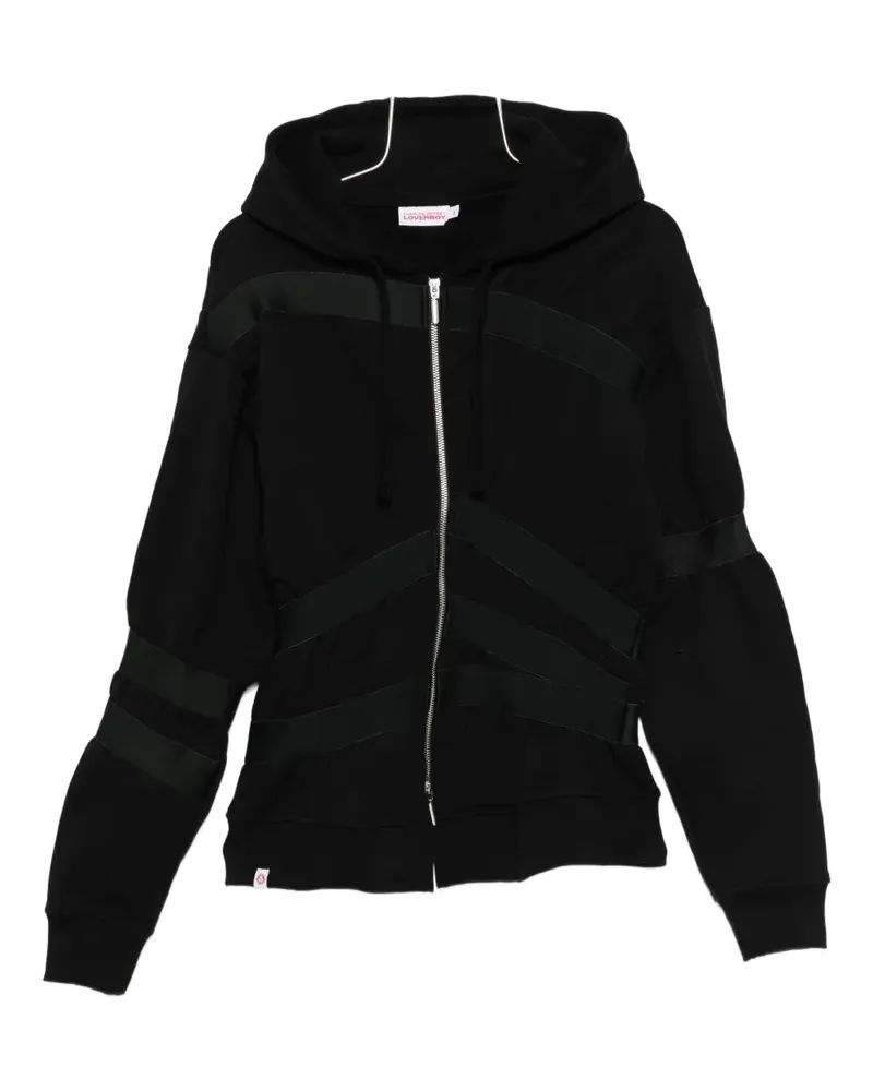 Charles Jeffrey Loverboy zip-up hooded jacket - Schwarz Schwarz