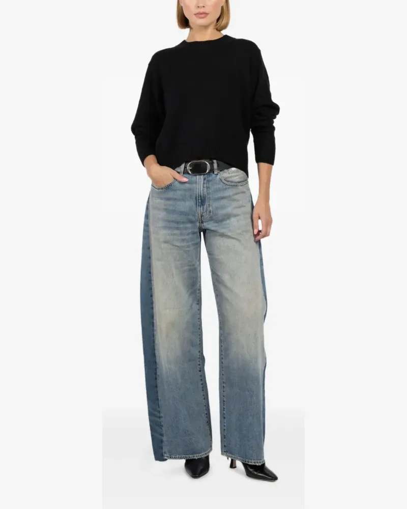 Autumn Cashmere Pullover mit rundem Ausschnitt - Schwarz Schwarz