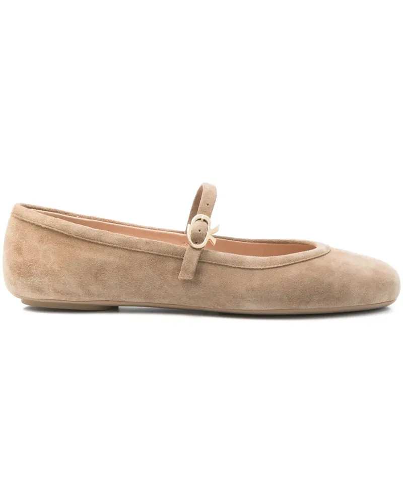 Gianvito Rossi Ballerinas aus Wildleder - Braun Braun