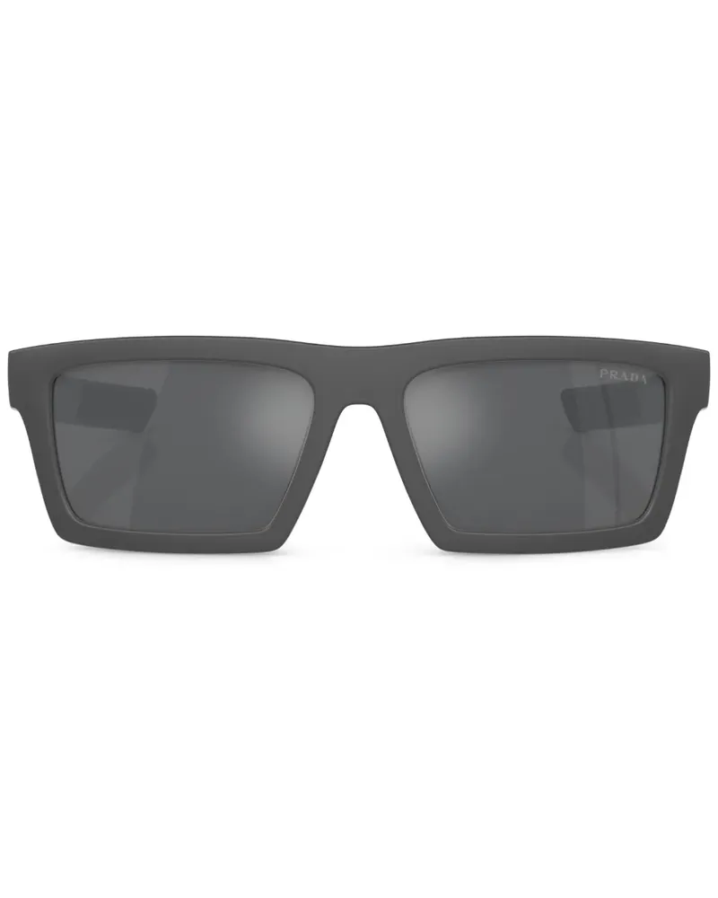 Prada Sonnenbrille mit eckigem Gestell - Grau Grau