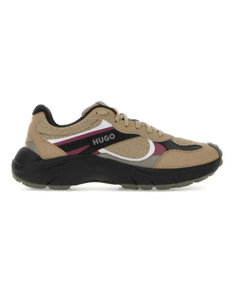 HUGO BOSS Sneakers mit Kontrasteinsätzen - Nude Nude