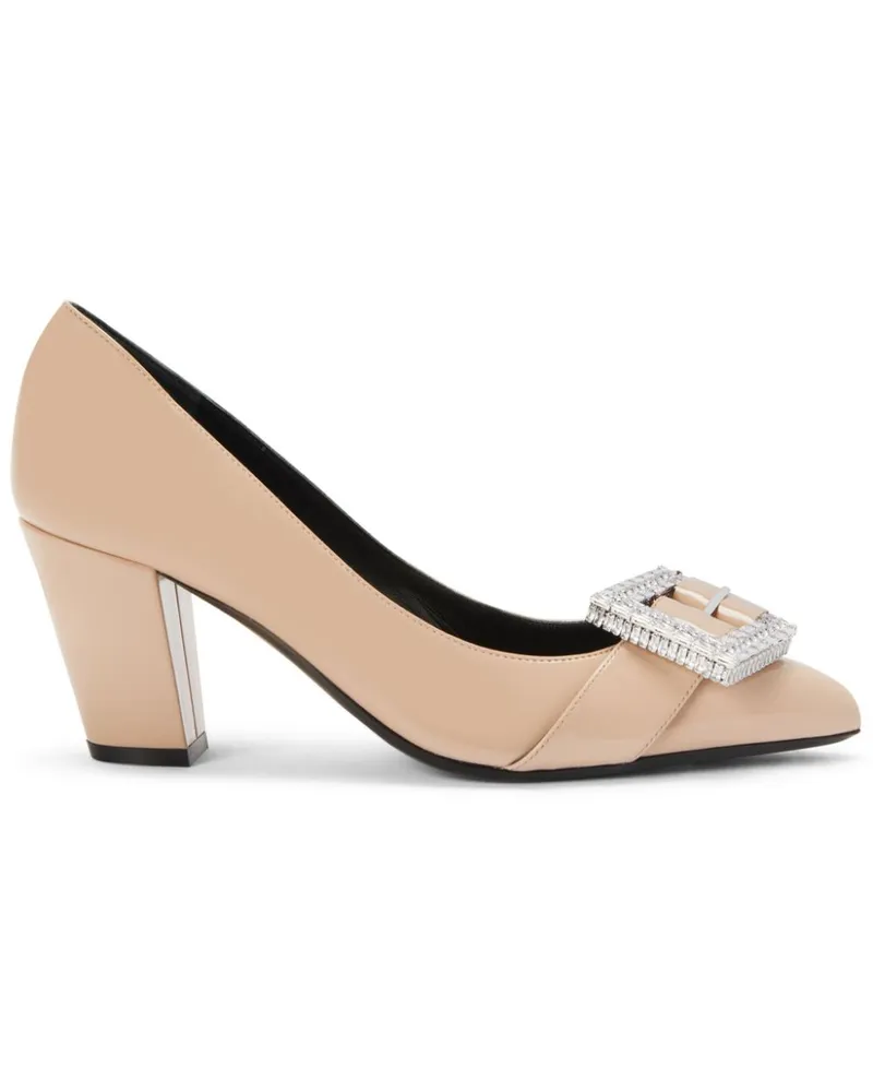 Giuseppe Zanotti Miss Buckle Pumps 70mm - Nude Nude