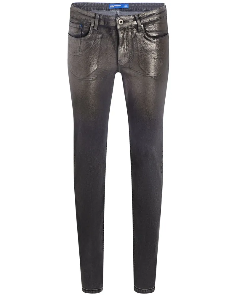 Karl Lagerfeld Beschichtete Slim-Fit-Jeans - Grau Grau