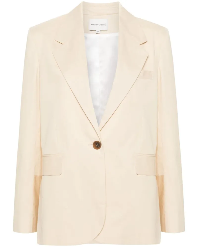 Kitsuné Klassischer Blazer Nude