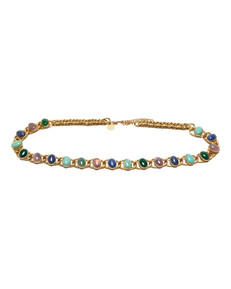 Maliparmi chain-link stone-embellished belt - Blau Blau