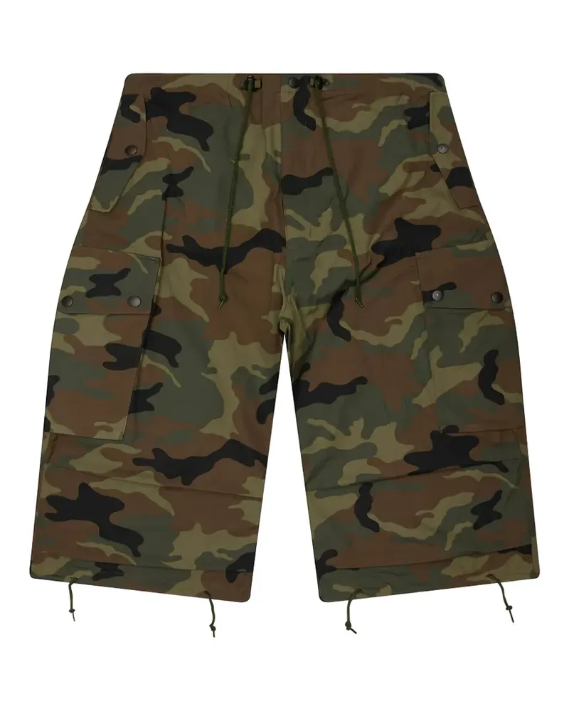 NEEDLES Woodland ripstop cotton cargo shorts - Braun Braun