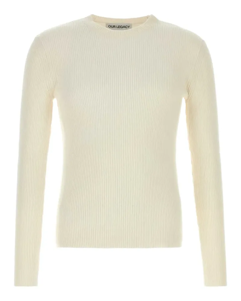 Our Legacy ribbed-knit sweater - Nude Nude