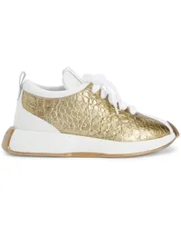 Giuseppe Zanotti Ferox Sneakers mit Kroko-Print Gold