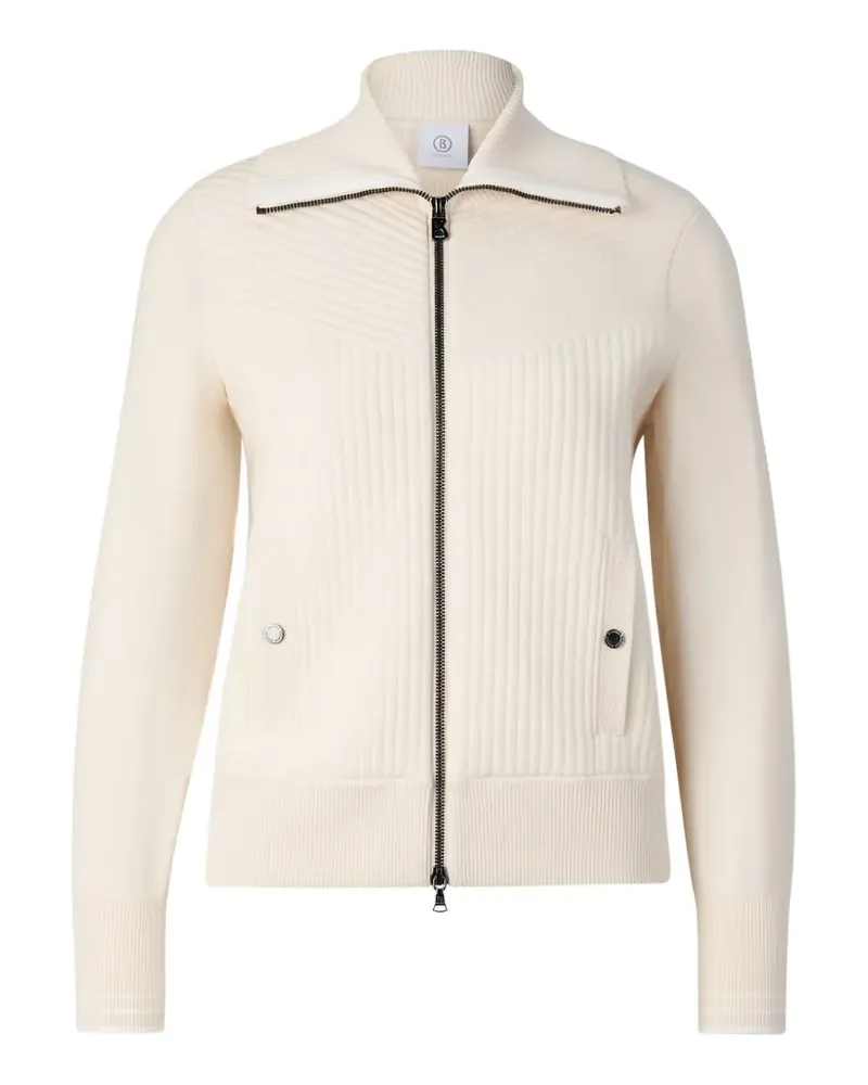 Bogner Gerippter Jana Cardigan - Weiß Weiß