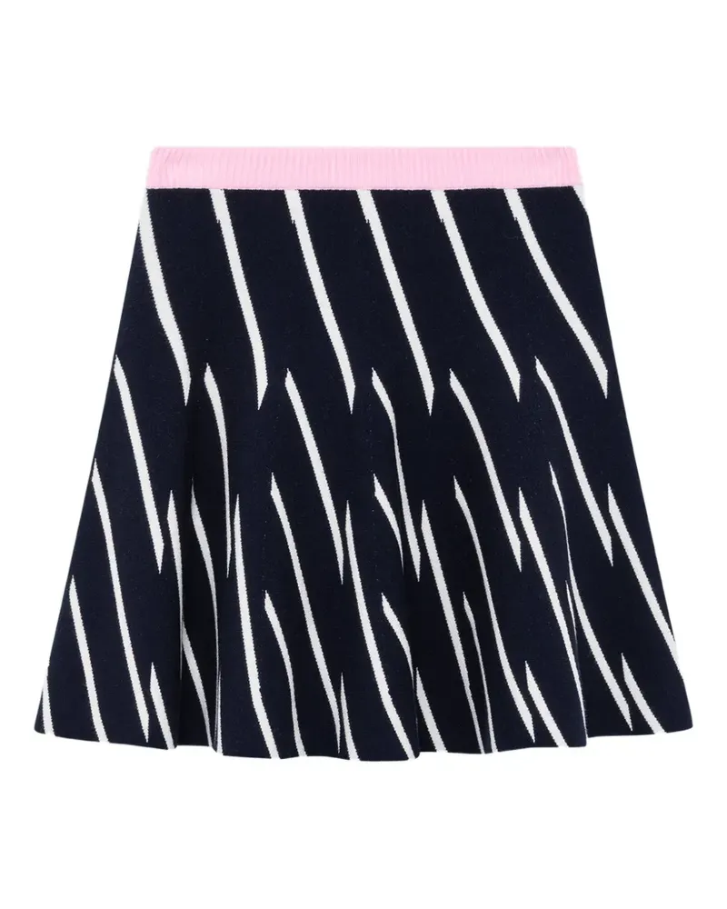 MSGM Minirock mit Streifen - Blau Blau