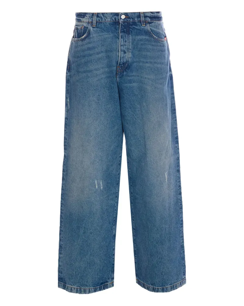Amish Jeans mit geradem Bein - Blau Blau