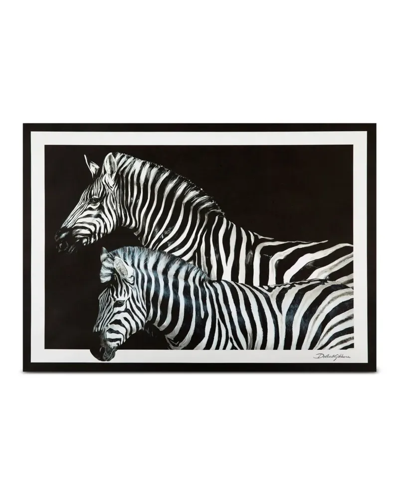 Dolce & Gabbana Tischsets mit Zebra-Print (36er-Set) - Schwarz Schwarz