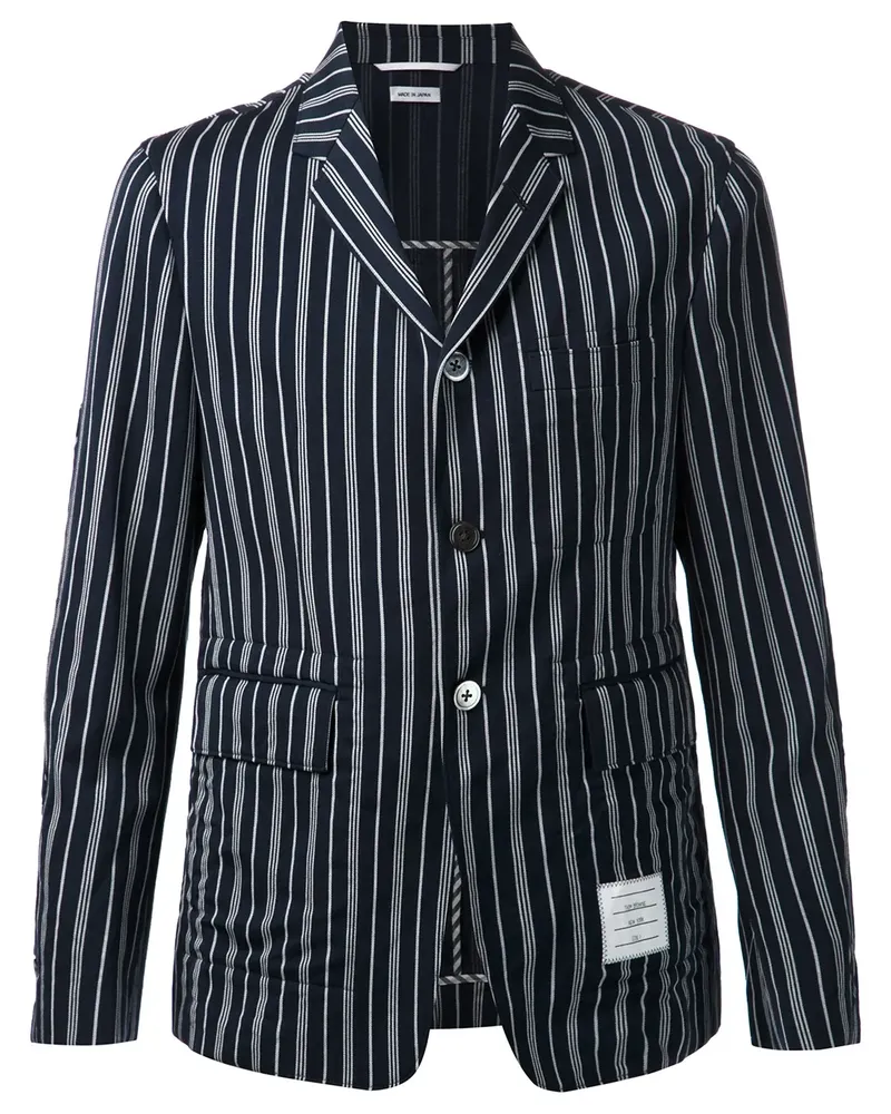 Thom Browne Gestreiftes Sakko - Blau Blau