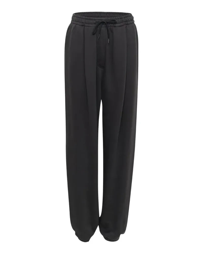 OPEN YY Bundfaltenhose mit Kordelzug - Schwarz Schwarz