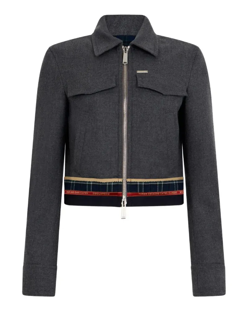 Dsquared2 Hybrid Cabanjacke aus Flanell - Grau Grau