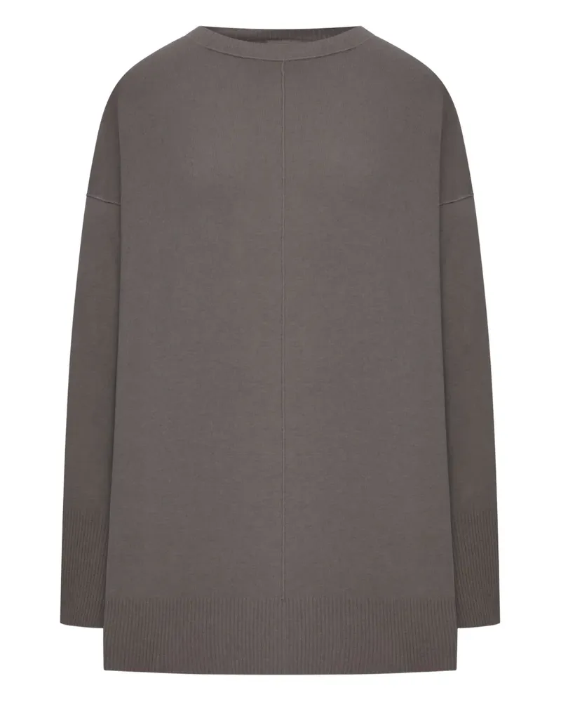 TRANSIT Pullover mit Rundhalsausschnitt - Grau Grau