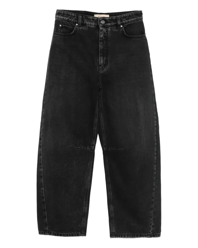 Max Mara Jeans mit weitem Bein - Schwarz Schwarz