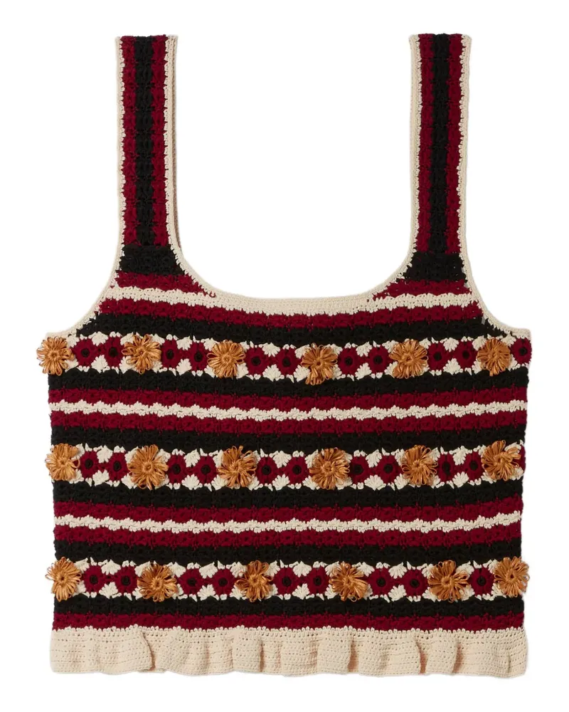 Claudie Pierlot Gehäkeltes Oberteil - Braun Braun
