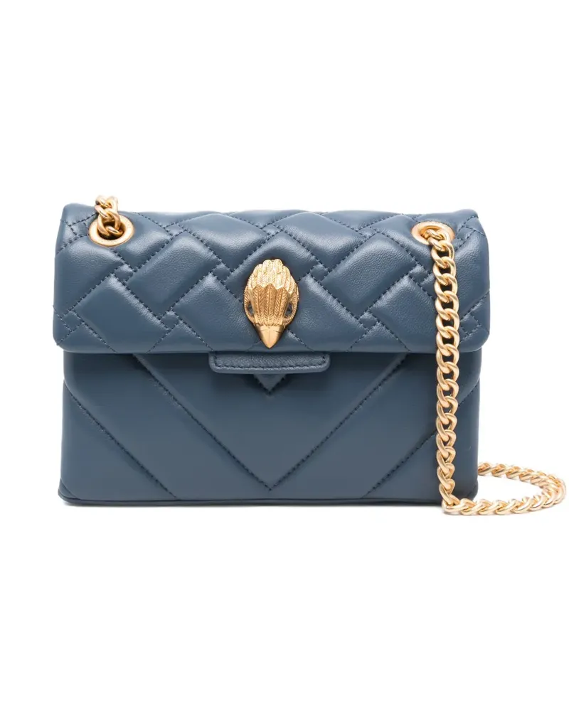 Kurt Geiger Gesteppte Umhängetasche mit Logo - Blau Blau