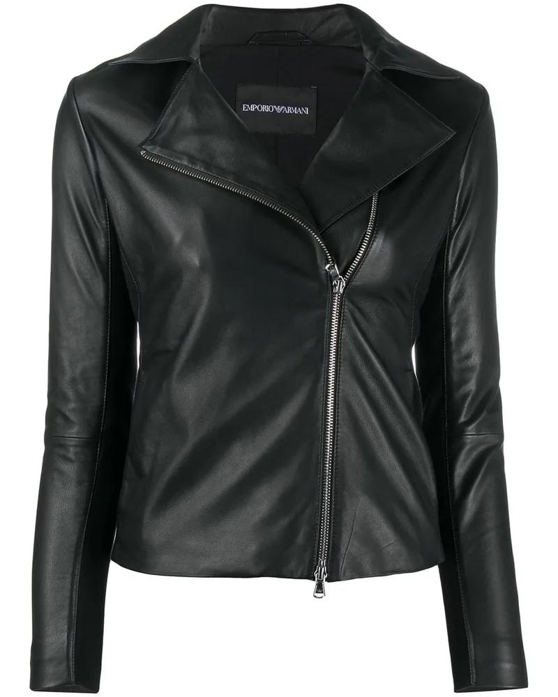 Emporio Armani Bikerjacke mit Reißverschlüssen - Weiß Weiß